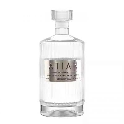 Clear Frosted 375ml 700ml 750ml Vodka Spirit Whisky Liquor Empty Glass Bottle