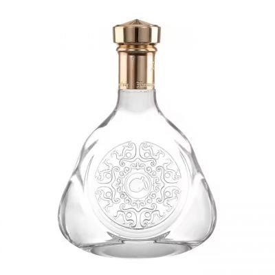 Custom Extra Flint 100ml 750ml 700ml 500ml Whiskey Glass Bottle With Cork Cap