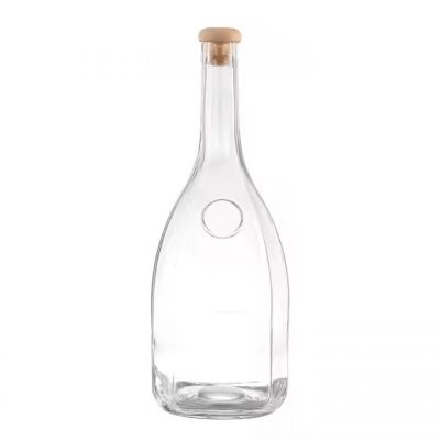 Factory Customized Juice 700ml Spirit Glass Bottles for Milk With Cap