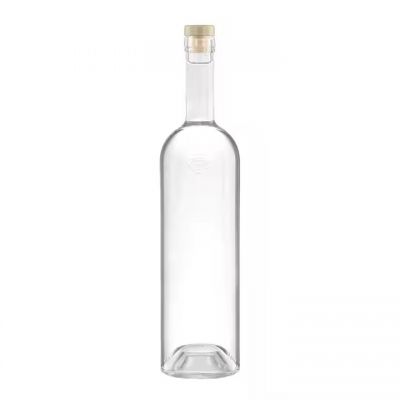 Factory Supply Custom Manufacturing 500ml 700ml 750ml Spirits Whisky Rum Gin Liquor Glass Bottle with Corks