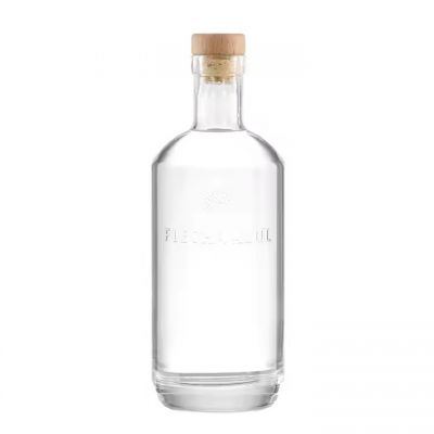 New Design 350ml 500ml 750ml Unique clear Shape Wine Glass Bottle