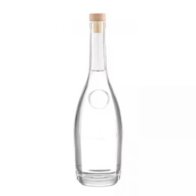 Cheap Price 750ml Can Be Customized Vodka Whisky Tequila Rum Gin Brandy Corked Juice 500 Ml Glass Bottle