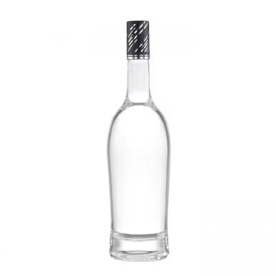 200ml 500ml 700ml 750ml 1000ml Flint Glass Liquor Wine Vodka Tequila Gin Bottle Fancy Liquor Glass Bottle with sealed Cork Lid