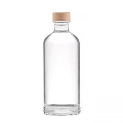 Glass Liquor Bottle 700ml 750ml Nordic Gin Whiskey Vodka Liquor Spirit Glass Bottle for Liquor Rum