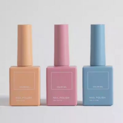12ml 10ml Pink Nail Polish Bottle Empty Nail Polish Bottle With Brush Gel Nail Polish Bottle