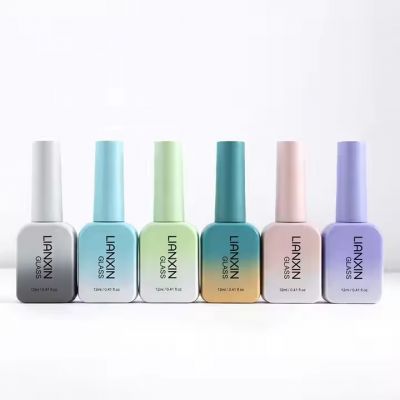 12ml Empty Gel Polish Bottle Luxury Glass Custom Empty Nail Polish Bottle Custom