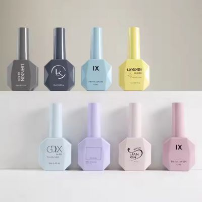 Wholesale Empty Gel Polish Bottle Luxury Glass Custom Empty Nail Polish Bottle