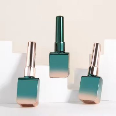 Technology Wholesale Price Nail Polish Bottle Gel Unique Square Electroplate Nail Polish Bottle Cap With Brush