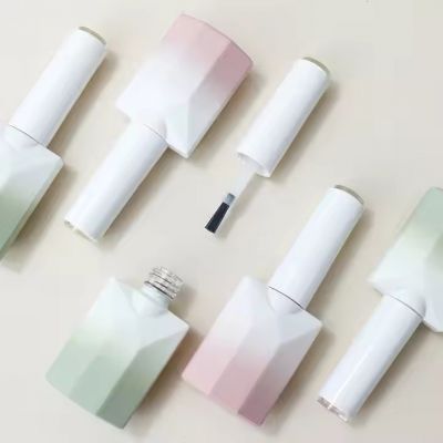 Empty Gradient Semi Permanent Nail Polish Bottle With Brush Create Your Own Gel Nail Polish Brand Bottle