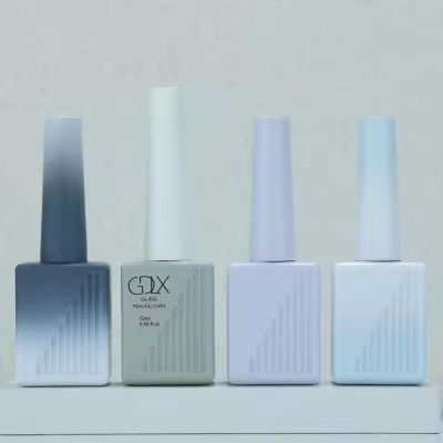 Unique Cosmetic Nail Polish Bottle Silk Screen square UV Gel 10ml Nail Polish Bottle
