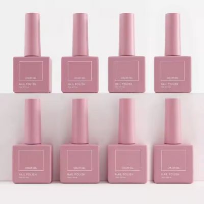 Wholesale square 10ml 12ml 15ml Nail Glue Fancy Nail Polish Bottle logo Printing and Lid Customization Gel Polish Bottle