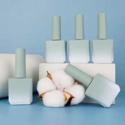Custom Printing Unique Empty Nail Polish Bottle Uv Gel Polish Glass Bottle with Brush