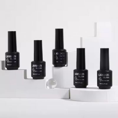 Glass Manufacture Custom Packaging and Printing 5ml 8ml Empty Glass Mini Nail Polish Bottles