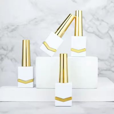 Wholesales Customized Engrave 10ml Colors Luxury Uv Gel Empty Glass Nail Polish Bottles with Brush