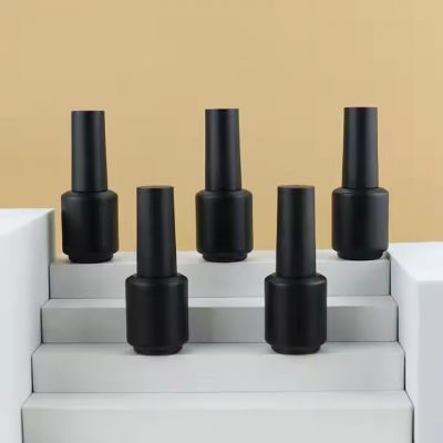Black Glass Empty Bottle of Nail Polish Empty Uv Gel Nail Polish Bottle 5 ml