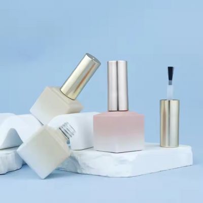 5ml 8ml 10ml 12ml 15ml Pink Empty Square Nail Polish Bottle