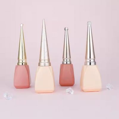 10ml Gel Empty Nail Polish Glass Bottle with Brush Fancy Unique Custom Nail Polish Bottles