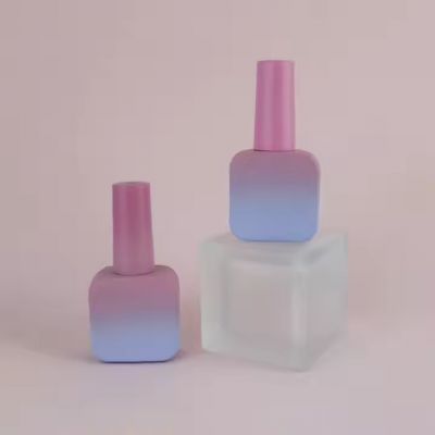 Color Gradient Customizable Empty Nail Polish Bottle