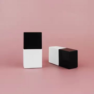 10ml Wholesale Empty Nail Polish Bottle Glass Bottle Frosted square
