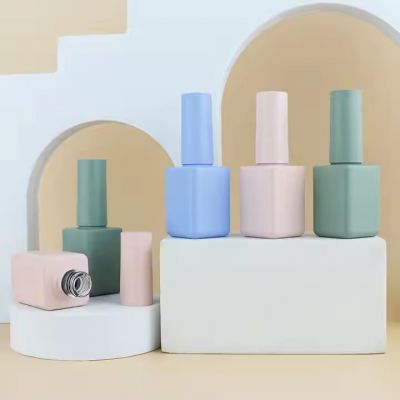 14ml Empty Wholesale Glass Bottle for Personal Label Nail Polish Bottles With Color Display