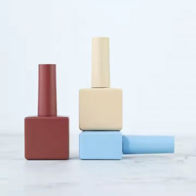 15ml Empty Gel Extension Nail Polish Bottle With Brush Wholesale Glass Clear Nail Polish Bottle