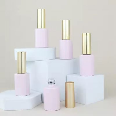 Custom Nail Supplies Nail Polish Bottles White Label Aluminum Caps Gel Nail Polish Luxury Bottles