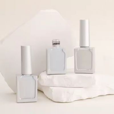Custom Wholesale High Quality Rose Gold Nail Polish Bottle Brush Clear Empty Nail Polish Bottle