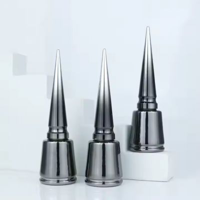 8ML Wholesale Silver Uv Glass Nails Paint Products Bottles Nail Polish With Brush Empty Bottle