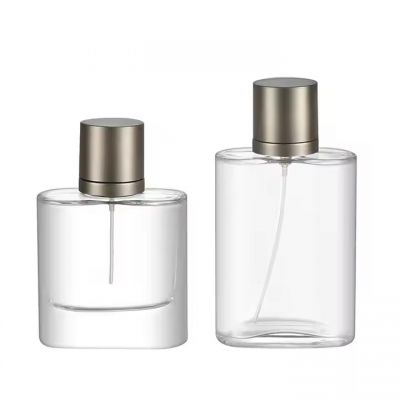 Free Sample Clear 50ml 100ml Perfume Glass Bottle Custom Luxury Empty Glass Perfume Spray Bottle