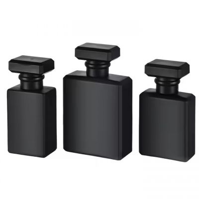 Customized Luxury Matte Black 20ml 30ml 50ml EVA Foam Glass Bottle Perfume Packaging With Gift Boxes