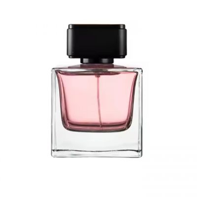 Custom Logo Square Glass Spray Bottles Clear Glass Perfume Bottle 100ml Empty Perfume Oil Glass Bottles