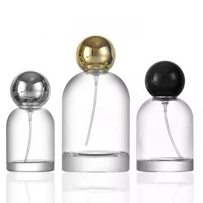 Wholesale Empty Perfume Bottles Round Luxury Perfume Bottle Customize Clear Perfume Bottle Luxury Ball Cap Box