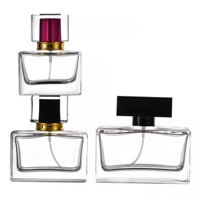 Luxury Square Glass Perfume Bottles Custom Perfume Bottles Empty Perfume Bottle With Box