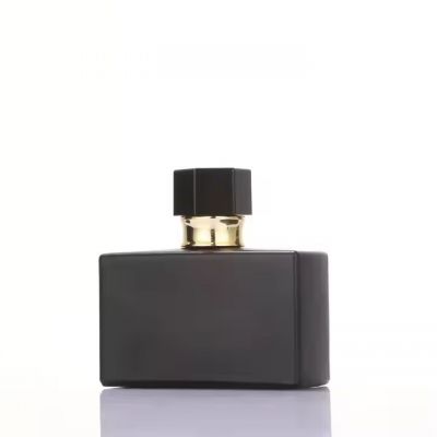High Quality Black Perfume Bottle Luxury Perfume Bottle Spray Square Perfume Bottle Custom Box
