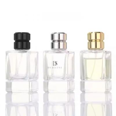 New Design Square Perfume Bottle 50Ml Custom Perfume Bottles Empty Perfume Bottle With Box