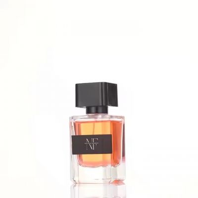 Wholesale Unique 50ml Circular Glass Perfume Spray Bottle Clear Luxury Oem Custom Logo and Box Container Cap Perfume Bottle