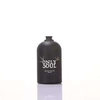 High-Grade 100ml Black Circular Glass Perfume Spray Bottle Clear Luxury Oem Custom Logo and Box Container Cap Perfume Bottle