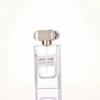 Custom Perfume Bottle Spray Glass 60ml Perfume Bottles Wholesale Clear Square Perfume Bottle
