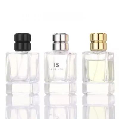 Hot Sale 50ml Perfume Bottle Empty Perfume Bottle Glass Crimp Custom Box Perfume Spray Glass Bottle