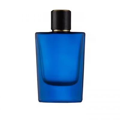 Hot Selling Perfume Bottle 50ml 30ml Perfume Bottle Custom Color Matte Blue Perfume Bottle