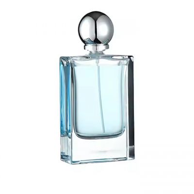 50ml High Quality Square Perfume Bottle Clear Perfume Spray Glass Bottle Luxury Glass Perfume Bottle