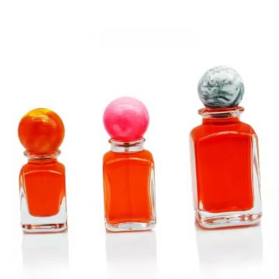 Wholesale Square Luxury Glass Perfume Bottle 100ml 50ml 30ml Empty Perfume Glass Bottle With Ball Cap