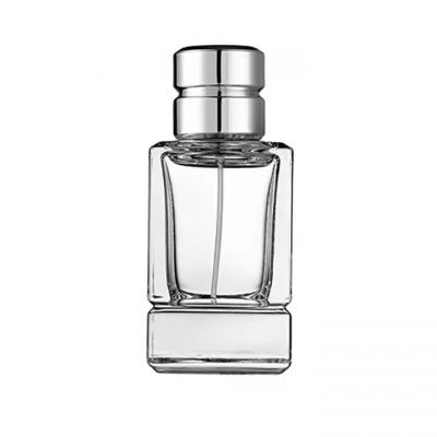 Factory Hot Sale Clear Color Square Spot Perfume Bottle 50ml Bayonet Thick Bottom Perfume Bottle