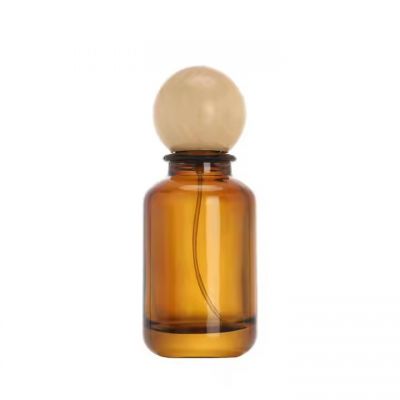 In Stock 30ml 50ml 100ml Thick Bottom Glass Perfume Bottle Perfume Bottle with Ball Cap Custom Color Glass Bottles for Perfume