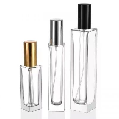 Wholesale Mini Empty Perfume Bottles 5Ml 10Ml 15Ml Perfume Glass Bottle Square Clear Glass Bottle Perfume