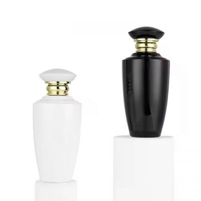 Unique Perfume Bottle Luxury Glass 100Ml Glass Perfume Bottle With Crimp Top