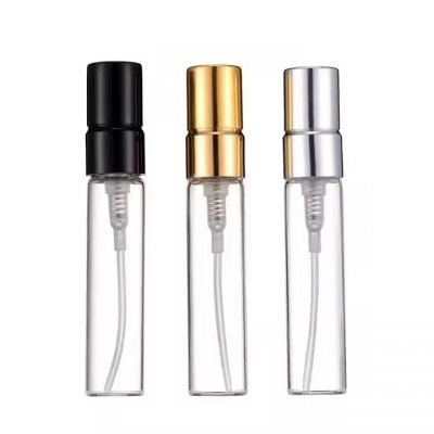 Fancy Luxury Wholesale Round 2ml 3ml 5ml 10ml Mini Empty Clear Spray Bottle Glass Perfume Sample Atomizer Tester Oil Packaging