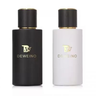 Cylinder 50Ml Glass Perfume Bottle Custom Logo White Empty Glass Perfume Bottle Spray Glass Perfume Bottle With Gift Box