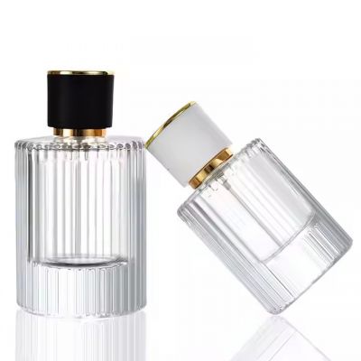 Wholesale Perfume Bottles Supplier Clear Round Perfume Bottle Custom Label 50 Ml Luxury Perfume Bottle With Gift Box Packaging