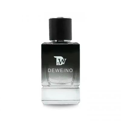 Hot Selling Luxury Perfume Bottle 30ml 50ml 100ml Square Perfume Bottle Black Gradient Bottle Glass Perfume With Lid